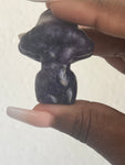 Lepidolite goddess mushroom