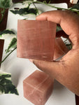 Rose Calcite cube