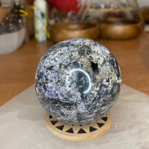 Purple Sphalerite sphere