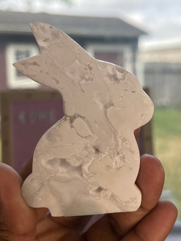 White Agate Bunny