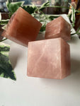 Rose Calcite cube