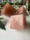 Rose Calcite cube