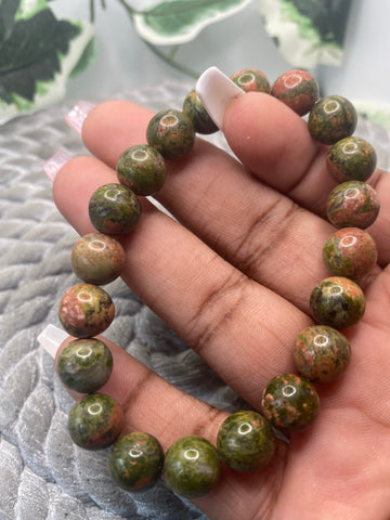 Unakite bracelet