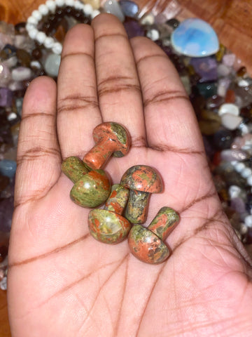 Unakite mushroom