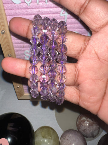 Faceted Lavender bracelet