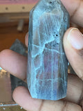 Purple Flash Labradorite tower