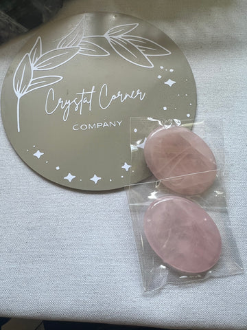 Rose Quartz worry stone