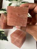 Rose Calcite cube