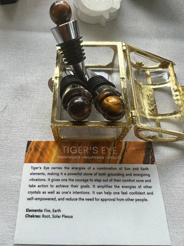 Tiger's Eye wine stopper