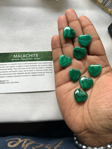 Mini Malachite heart