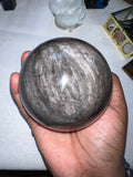 Silver Obsidian sphere