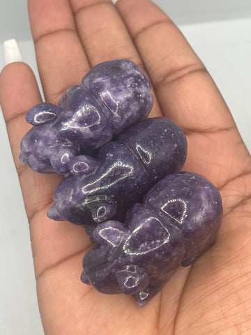 Lepidolite bear