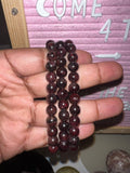 Garnet bead bracelet